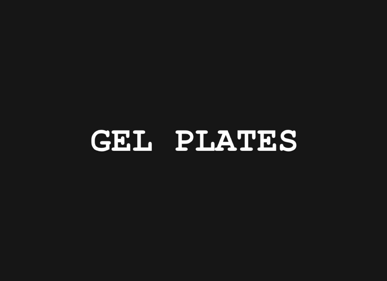 Gel plates